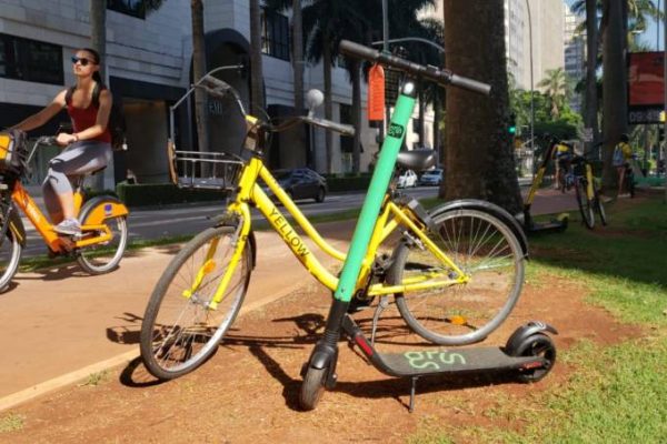 Yellow e Grin juntas: o casamento da bicicleta com o patinete elétrico