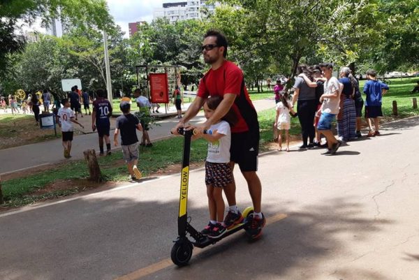 Águas Claras recebe 60 patinetes elétricos da operação da Yellow