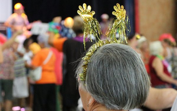 Baile de carnaval é promovido para idosos no Parque do Sabiá em Uberlândia