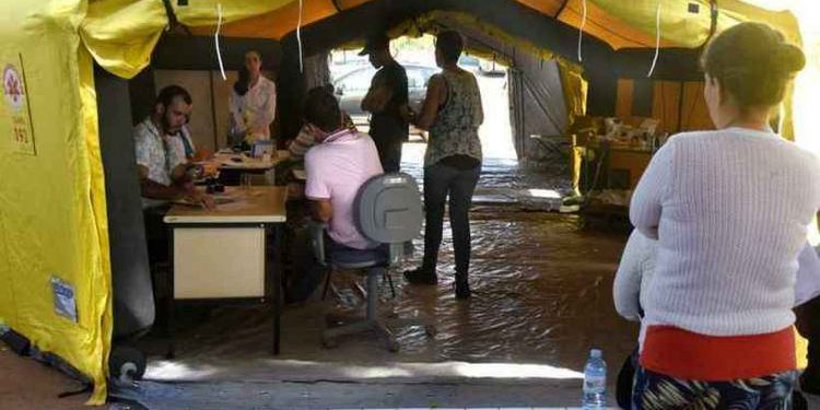 Tenda de hidratação da Candangolândia muda para UBS do Guará