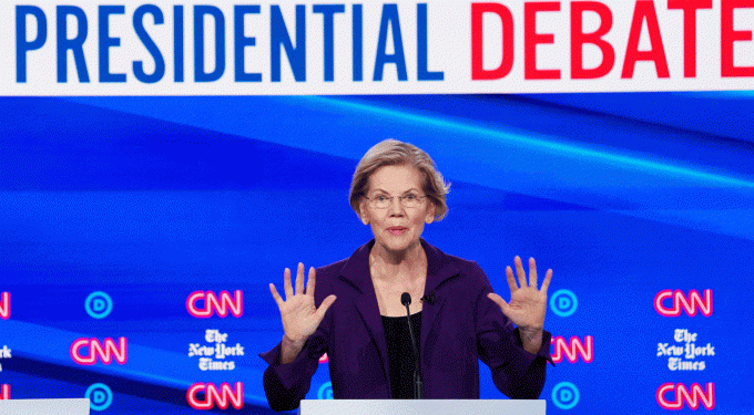Pré-candidata democrata em ascensão é foco de ataques em debate