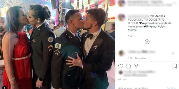 Beijo gay em formatura da PMDF gera investigação por homofobia
