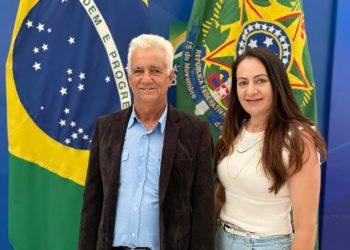 Alair Batista e Fúlvia Perego buscam recursos federais, para Taciba na Capital Federal