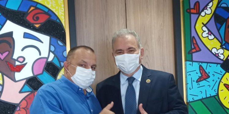 Marcelo Queiroga e Sebastião Téo, juntos no enfrentamento à Covid-19