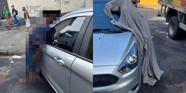 Homem morre em pé, encostado em carro, e cena assusta moradores no litoral de SP