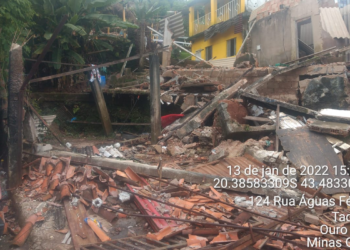 Defesa Civil remove 80 famílias de área de risco em Ouro Preto