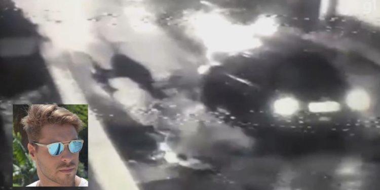 Turista é morto a tiros após dar marcha à ré e capotar o carro para tentar fugir de assaltantes no litoral de SP