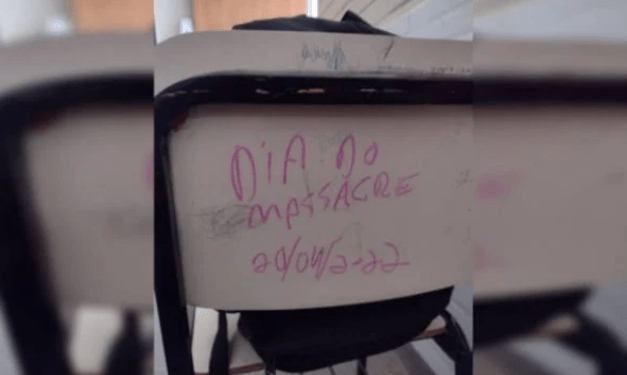 Recado em carteira de escola do DF marca massacre para esta quarta