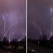 Série de raios invertidos durante tempestade impressiona nos EUA