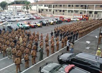 PM do Paraná faz homenagem a cabo morto em mega-assalto em Guarapuava