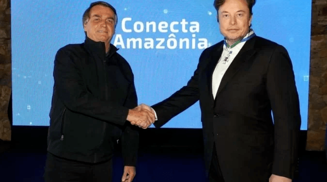 Bolsonaro: Conto com Musk para que o mundo conheça a preservação da Amazônia
