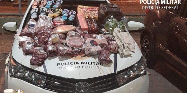 Homem é preso no DF após furtar champanhe, carne e papel higiênico