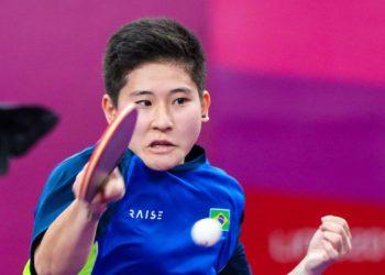 Tênis de mesa: Caroline Kumahara e Guilherme Teodoro vencem seletiva