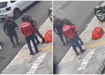 Juíza flagra policiais rasgando CNH de motoboy durante abordagem em Manaus