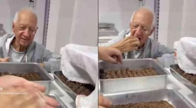 Vovô com Alzheimer ‘rouba’ brigadeiros da neta confeiteira