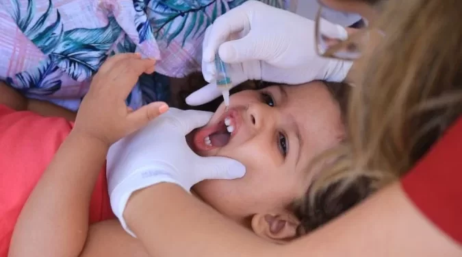 Campanha da pólio termina hoje sem atingir a meta de imunizados