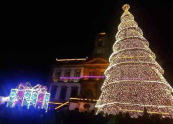 Árvore de 18m de altura é destaque em Natal de Luz de Ouro Preto