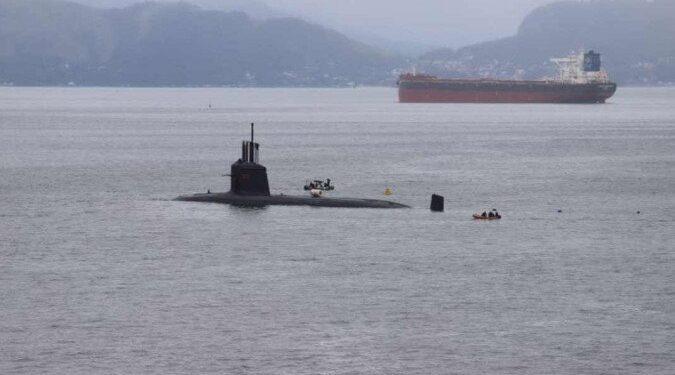 Marinha realiza teste de imersão estática do submarino ‘Humaitá’