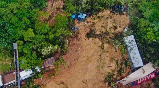 Terminam as buscas após deslizamento que deixou 2 mortos no Paraná