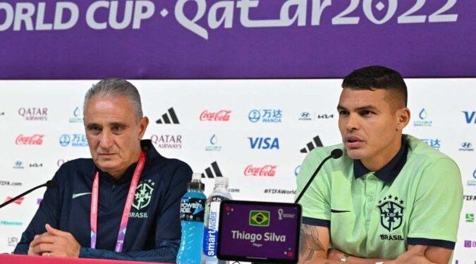 Provocado pelo “repórter” Thiago Silva, Tite banca Neymar contra a Coreia