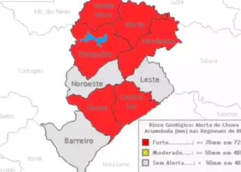 Seis regiões de Belo Horizonte sob risco de desabamentos após chuvas