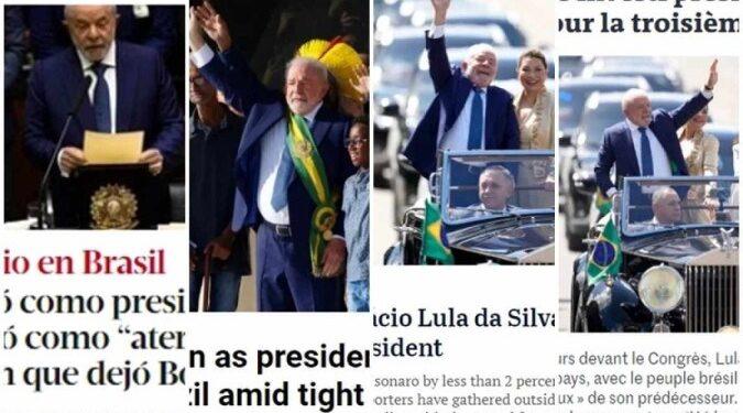 Posse de Lula vira manchete nos principais jornais do mundo; confira