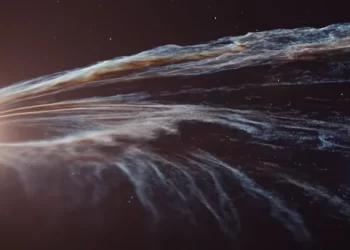 NASA flagra buraco negro devorando uma estrela à deriva no espaço