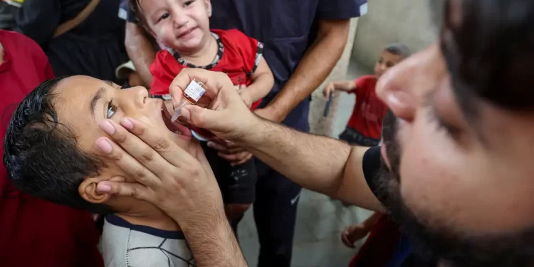 Unicef: mais de 85 mil crianças foram vacinadas contra a pólio em Gaza