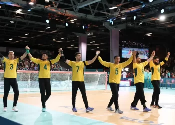 Seleção masculina de goalball garante medalha de bronze em Paris
