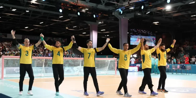 Seleção masculina de goalball garante medalha de bronze em Paris