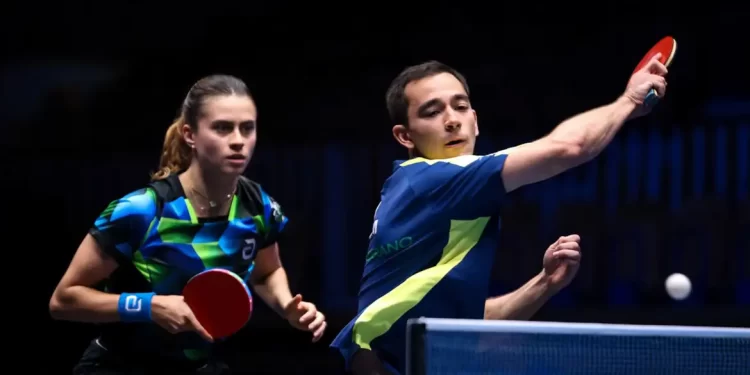 Hugo Calderano e Bruna Takahashi vão à final de torneio na Eslovênia