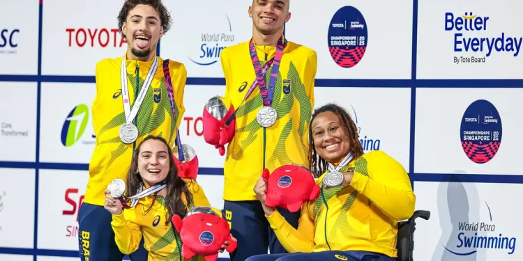 Brasil chega a 12 medalhas no Mundial de Natação Paralímpica