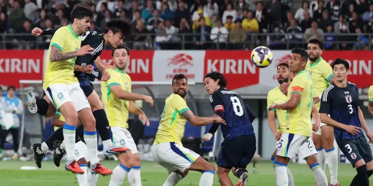 Brasil amarga derrota histórica para o Japão em amistoso em Tóquio