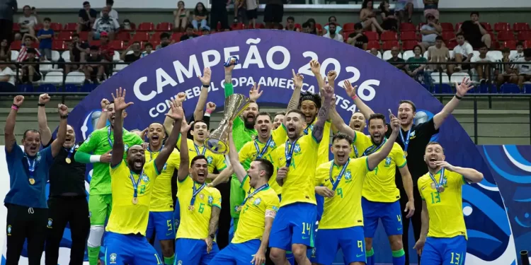 Brasil bate Argentina e conquista 12º título na Copa América de Futsal