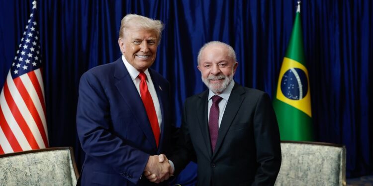 Comércio e crime organizado serão temas da reunião entre Lula e Trump