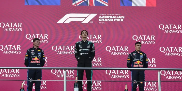 Fórmula 1: Russell supera Verstappen por 0.1s e vence GP do Azerbaijão